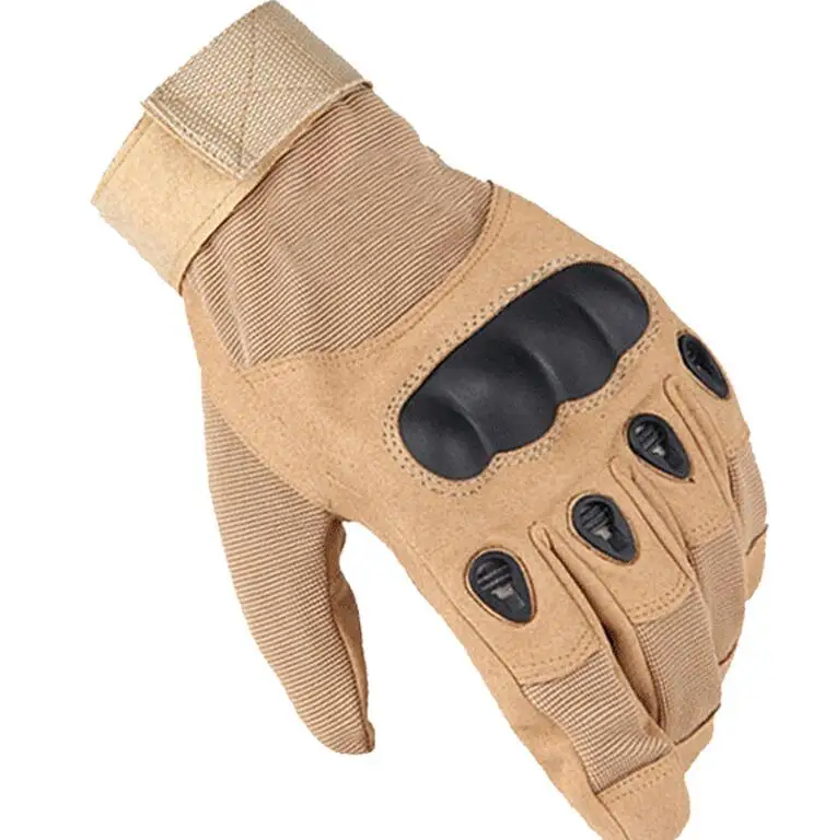 HONG WILD Army gear тактические перчатки для мужчин полный палец SWAT боевой военный карбоновый корпус противоскользящие страйкбол перчатки для пейнтбола - Цвет: tan