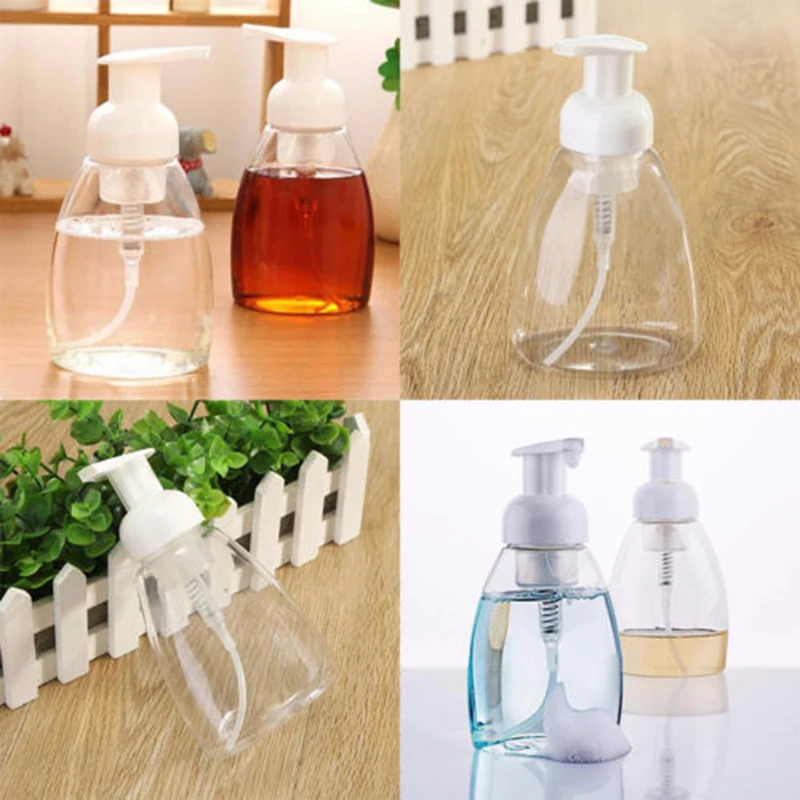 

300ml Empty Plastic Travel Foamer Hand Wash Soap Dispenser Foam Pump Bottle . /
