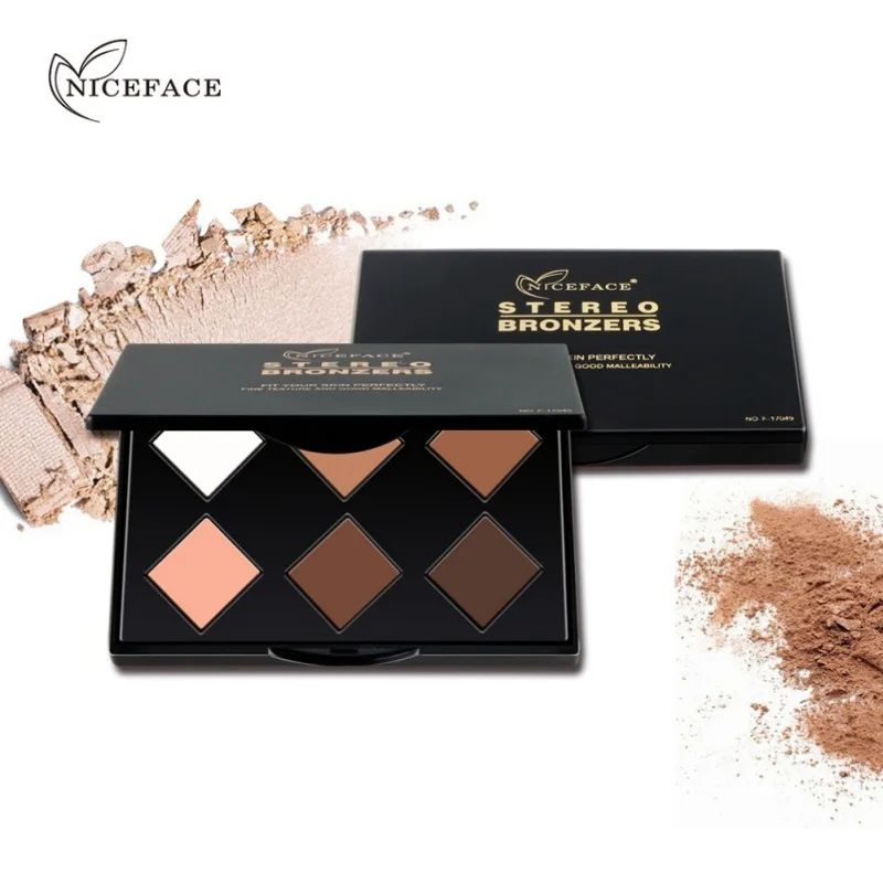 Professional 3D Face Bronzer Highlight Contour Palette Cosmetics