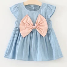 Pure bow Jeans Dress New Princess Children Girls Summer Dress Toddler Kids Sleeveless Bow Denim Dresses Sundress Outfit Clothes Pure bow Jeans Dress New Princess Children Girls Summer Dress Toddler Kids Sleeveless Bow Denim Dresses Sundress Outfit Clothes