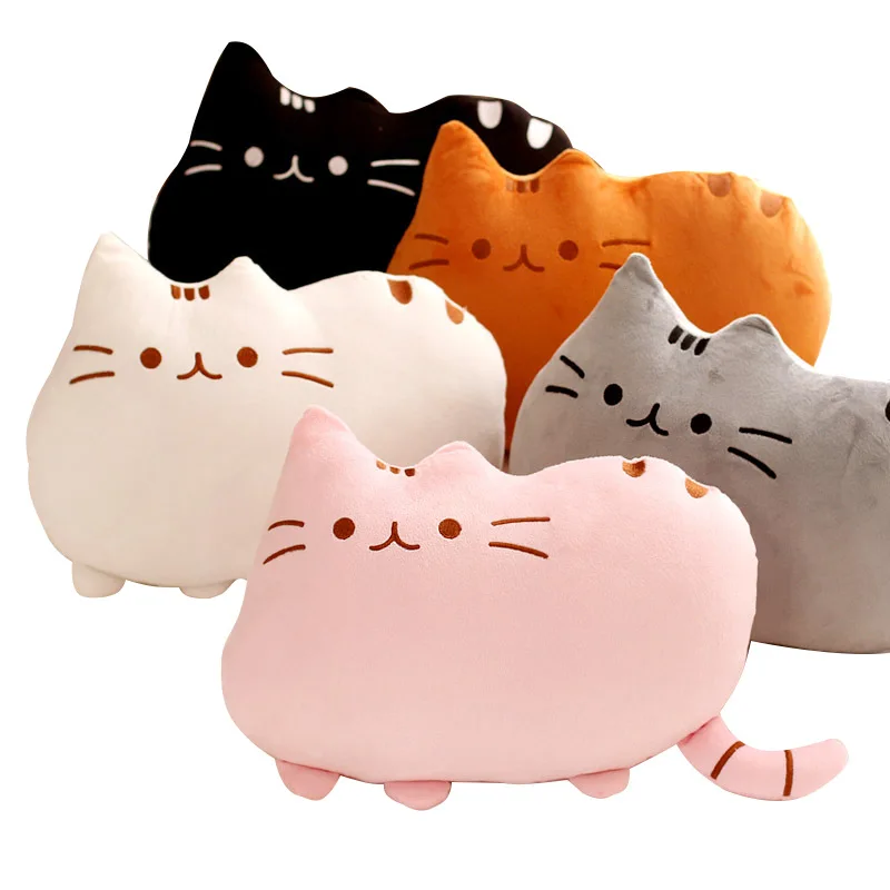 40 30cm Pusheen Cat Pillow With Zipper Only Skin Without PP Cotton Biscuits Kids Toys Big