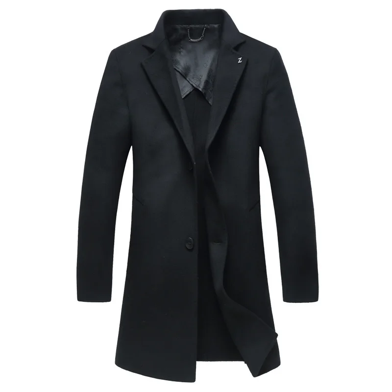 8XL 7XL 6XL 5XL 4XL New Winter woolen long peacoat men slim fit casual