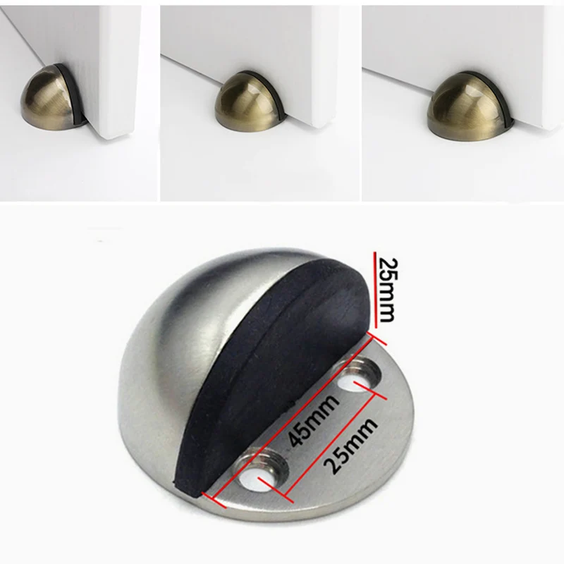 

Floor Door Stopper Metal Door Stopper Rubber Bumper Safety Home Commercial Floor Doors Stop TB Sale