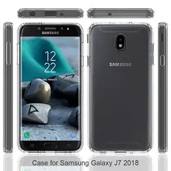 Для samsung J7 уточнить чехол жесткий акриловый прозрачный чехол для samsung Galaxy J7 уточнить/Aero/корона J737 2018 чехол мягкий TPU бампер