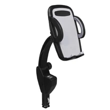 Car USB 2in1 Dual Charger Holder Mount Cigarette Lighter Chargers For Cell Phone#50JA#