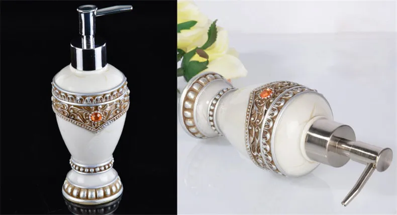 liquid soap dispensers resin soap pump Bathroom imported resin Bottle Bath Bathroom accessories soap dispensers (3)