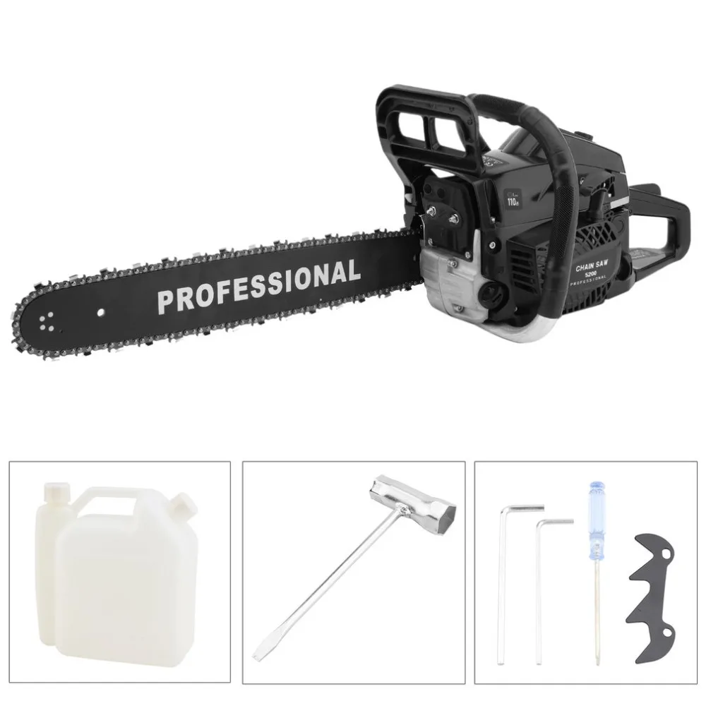 

Fast Delivery Single Cylinder Air Cooled Two Stroke Powerful 52CC Gasoline Chain Saw Professional Wood Cutter Hand Tool LZ520A