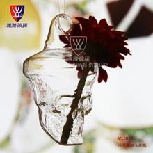 O. RoseLif Хрустальное стекло ВАСО 11*7,5 см Череп подвесная ваза для цветов ужин кашпо горшки-контейнеры для террариума Свадебный декор террариум