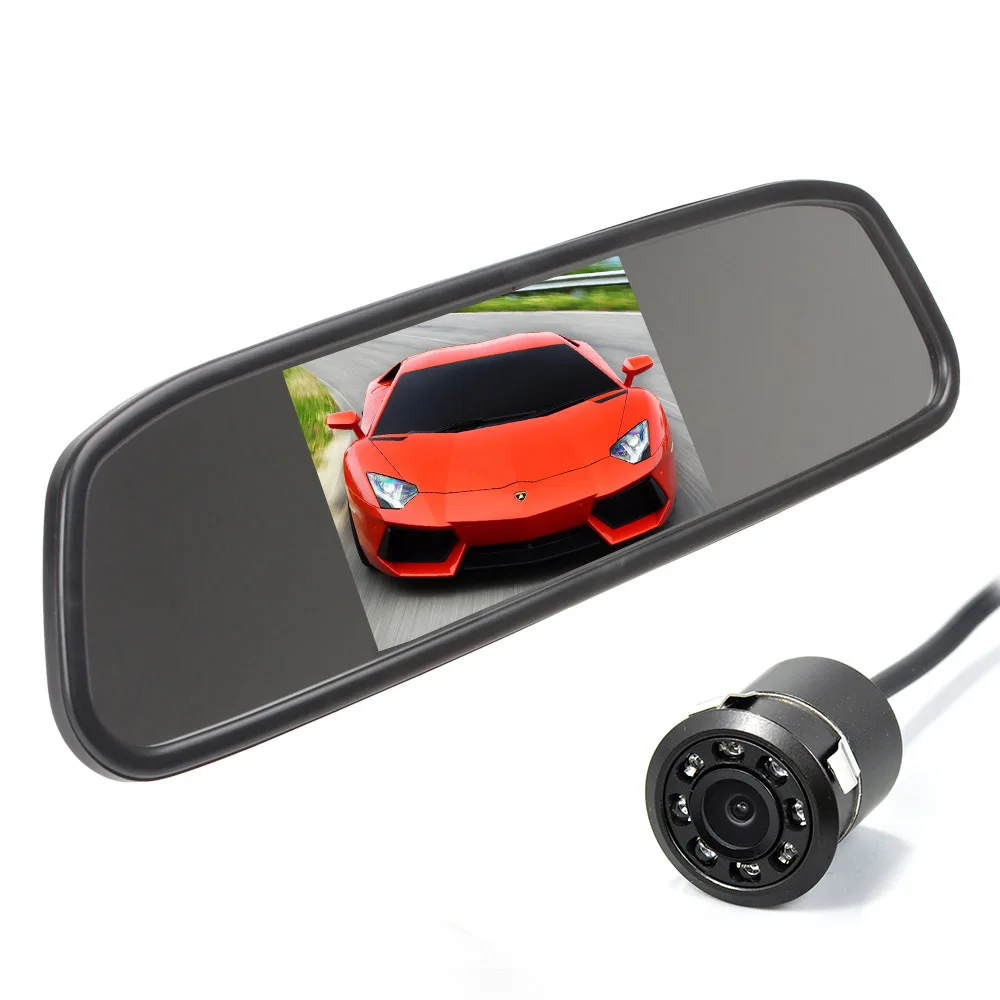 Buy Free shipping ! 4.3"TFT LCD Car Monitor With 8pcs