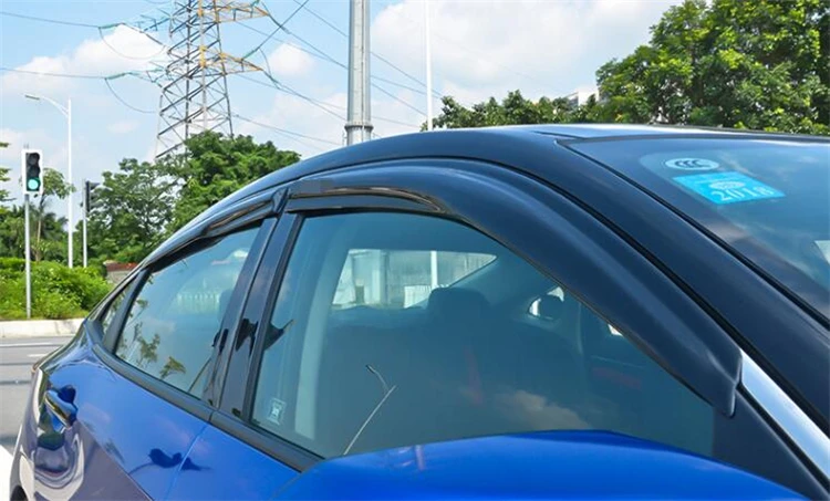 Для HONDA CIVIC Пластик оконный козырек Vent Оттенки Защита от солнца Дождь Отражатель гвардии для CIVIC авто аксессуары 4 шт./компл