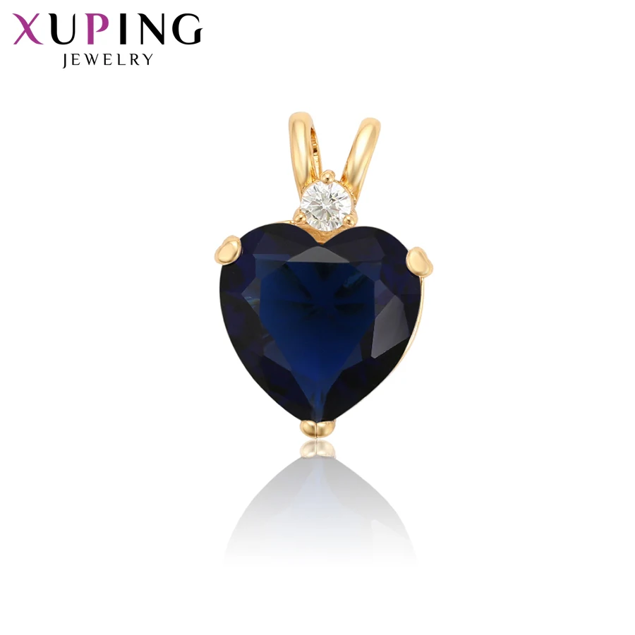 Xuping романтическое ожерелье, Подвеска для женщин и девушек, в форме сердца, особый, популярный, ювелирное изделие, рождественские подарки S110, 6-34224