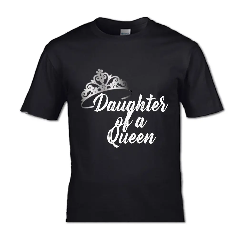 cheap MOMMA OF A PRINCESS AND DAUGHTER OF A QUEEN T SHIRT MUM KID KING PRINCE FRIENDS Cool Casual pride t shirt men Unisex