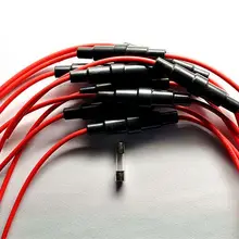 10 шт./лот винт типа 22 AWG провода 5x20 мм Встроенный держатель предохранителя