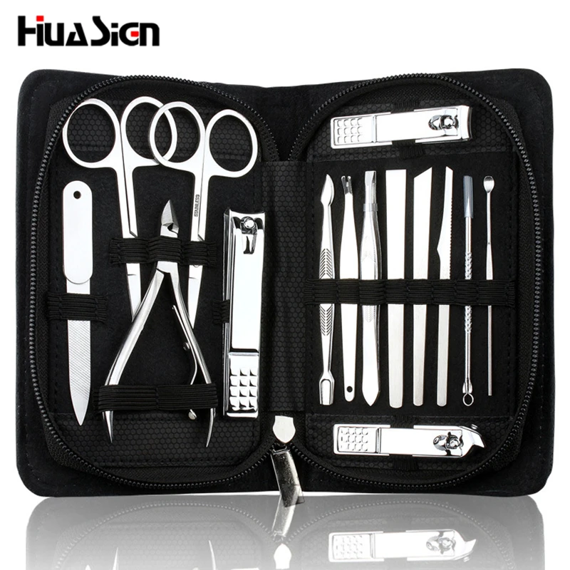 

15pcs/set Nail Clippers Manicure Pedicure Kits Professional Stainless Steel Nail Care Tool Sets
