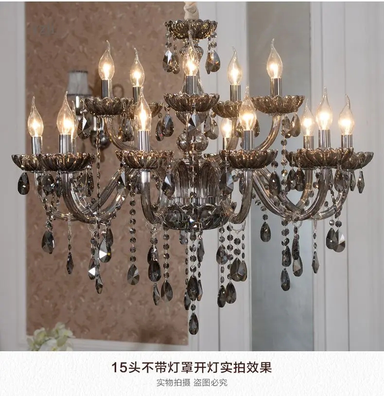 

Lighting chandelier living room lamp French crystal Light chandelier Modern atmosphere simple bedroom restaurant chandeliers