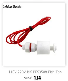 Горизонтальный бак жидкости 50 Вт 220 В плавающий переключатель MK-PFS4310 для водонагревателей