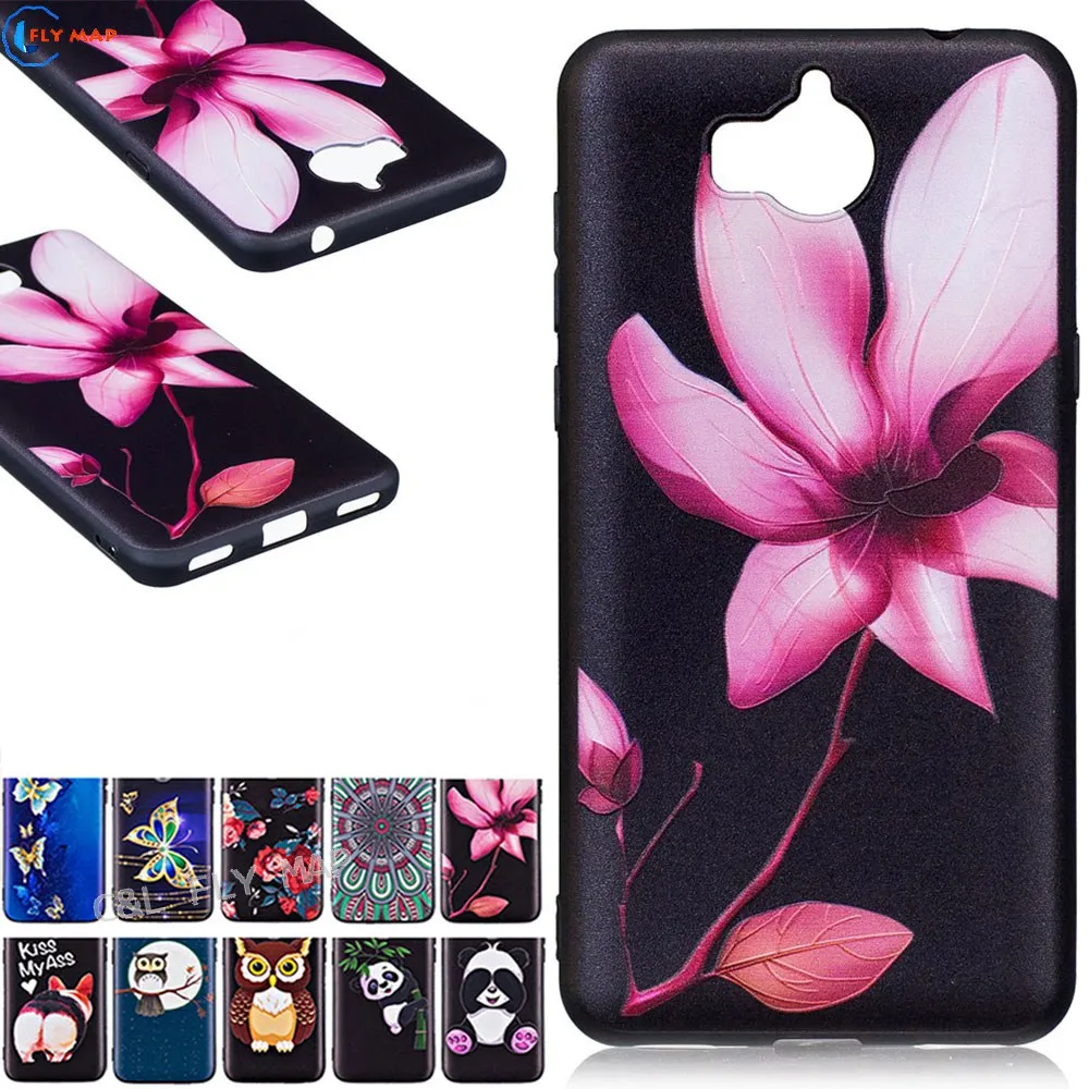 

Emboss TPU Case for Huawei Y6 2017 Y 6 2017 MYA-L11 Y6 III Shell for Huawei Nova Young MYA-L41 MYA L41 Soft Silicone Phone Cover