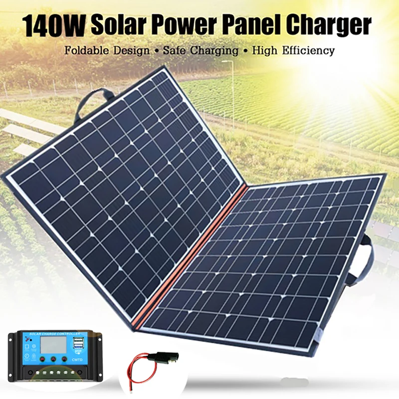 70W 18V Semi-flexible SolarPanel Solarmodule //12V Controller Set RV Home Camping