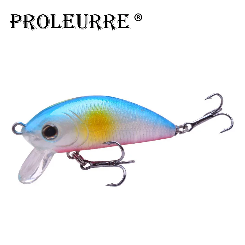 

Proleurre Mini Fishing Lures Floating Wobblers Pesca Accessories 1pcs Lifelike 5cm 4.5g Top Water Hard Bait Carp Fishing