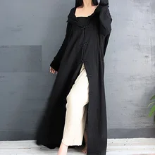 Новое поступление, ультра длинный Тренч с длинными рукавами и капюшоном, женские кардиганы 17390-6