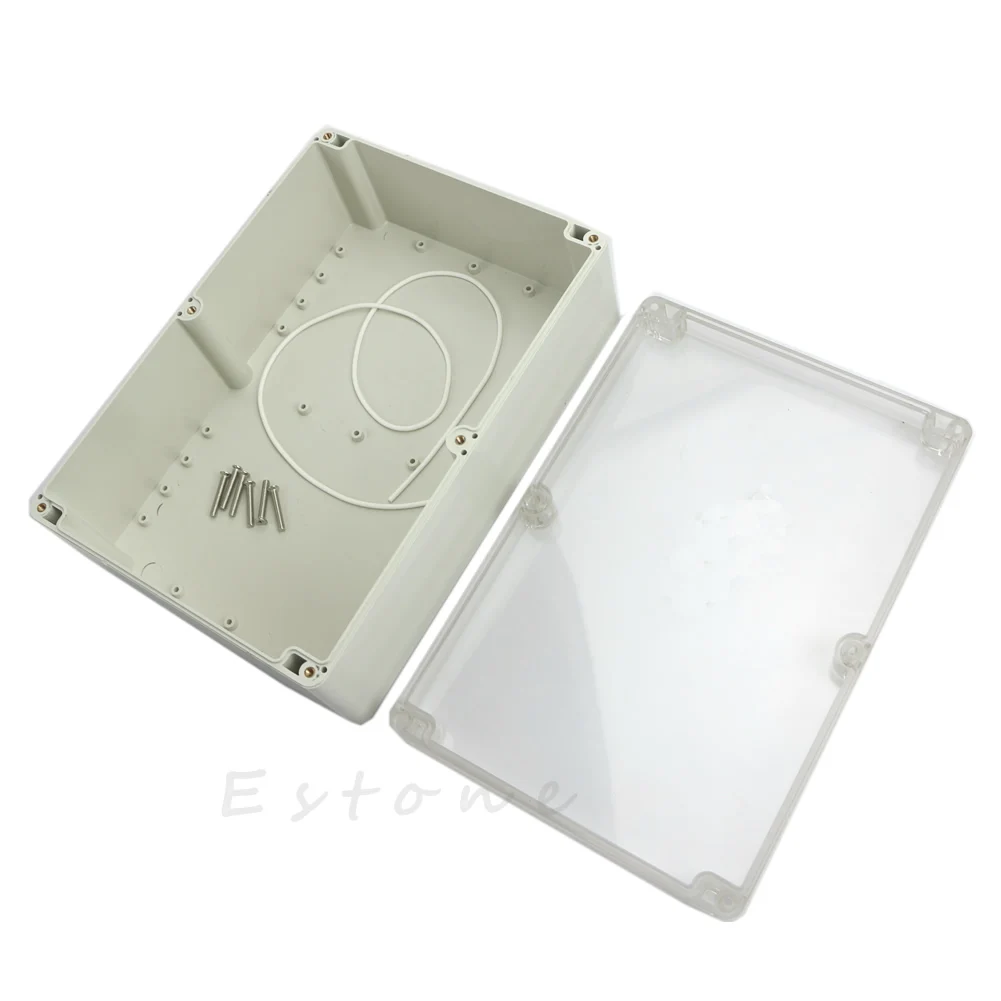 

Very Durable Waterproof Clear Electronic Project Box Enclosure Plastic Case 265x185x95mm