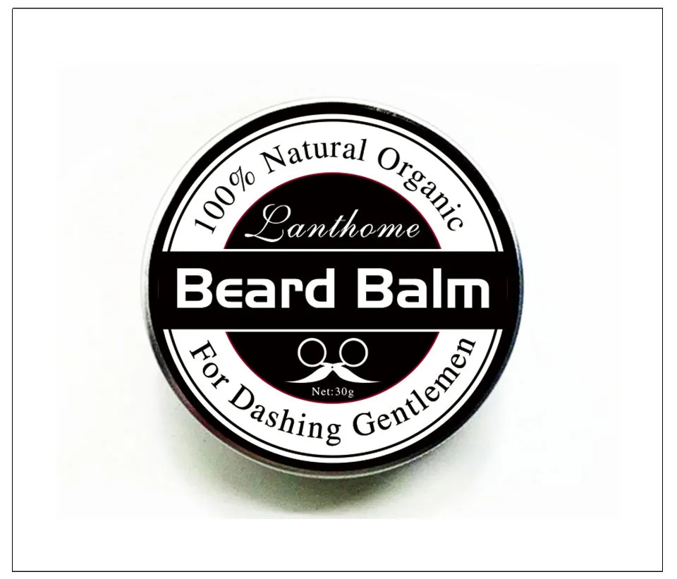 Condicionador de Barba Pçs para Atacado Envio Fazer Logotipo Lanthome Natural Barba Cera Bálsamo Orgânica Modelagem Hidratante Oem Dhl 100 14 High Quality Beleza e saúde