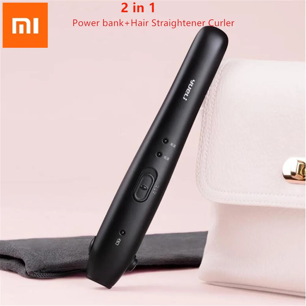 

Xiaomi YueLi Wireless Mini Hair Straightener Wireless 2500mAh Battery Power Bank Portable LED Indicator for Traveling Home
