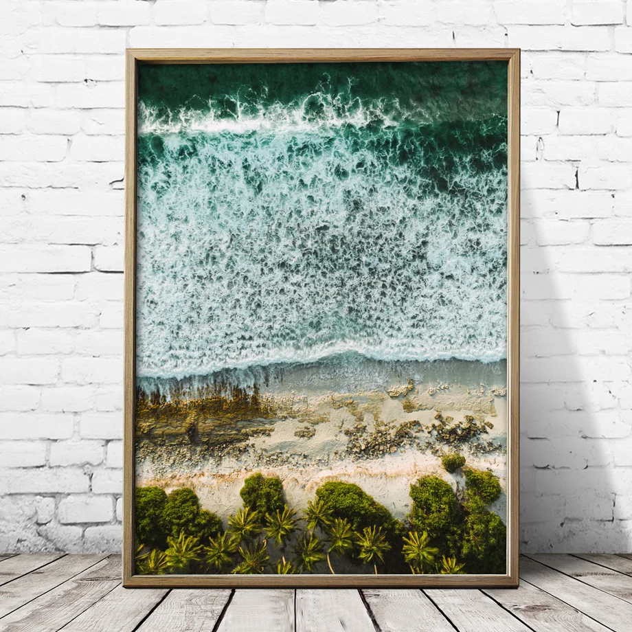 Waliicorners Wall Art Nordic Posters Beach Sea Coconut Tree Mountain Landscape Wall Pictures Home Decor 19 HTB1KHPSbjzuK1RjSspeq6ziHVXaP