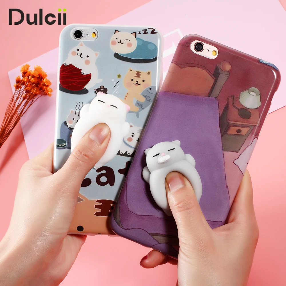 Phone Case for iPhone 6 6S 6 plus 3D Cute Soft Silicone