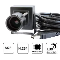 Elp 1280*720 P MJPEG/H.264 30fps HD CMOS OV9712 2.8-12 мм с переменным фокусным расстоянием CCTV usb камера с аудио микрофон для ПК компьютер