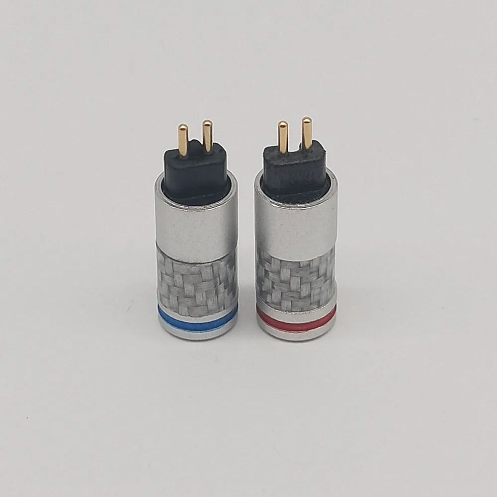 

HPHF 2PIN 0.78MM Connector Earphone Pins Plug HiFi Accessory Tools 1 Pair Carbon Fiber Silver For Westone UM3X W4R
