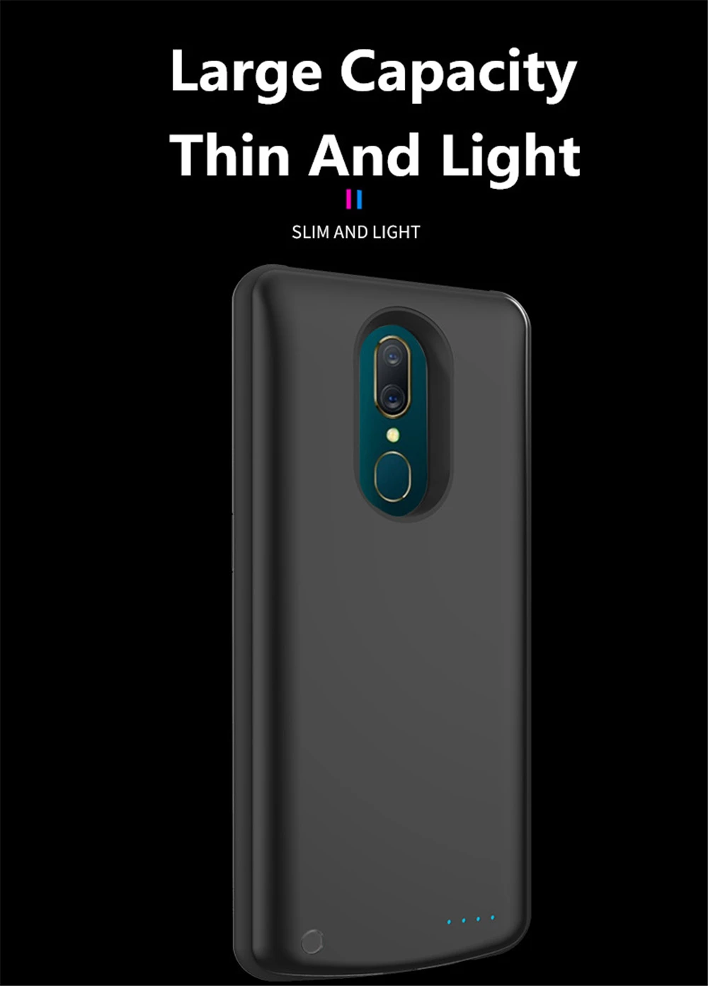 Carregador de Bateria Cases para Oppo Capa de Carregamento para Oppo Bateria Case Ultra Fino Portátil Power Bank a9 6500mah A9x 7 Cheap Estojos p carregador de bateria