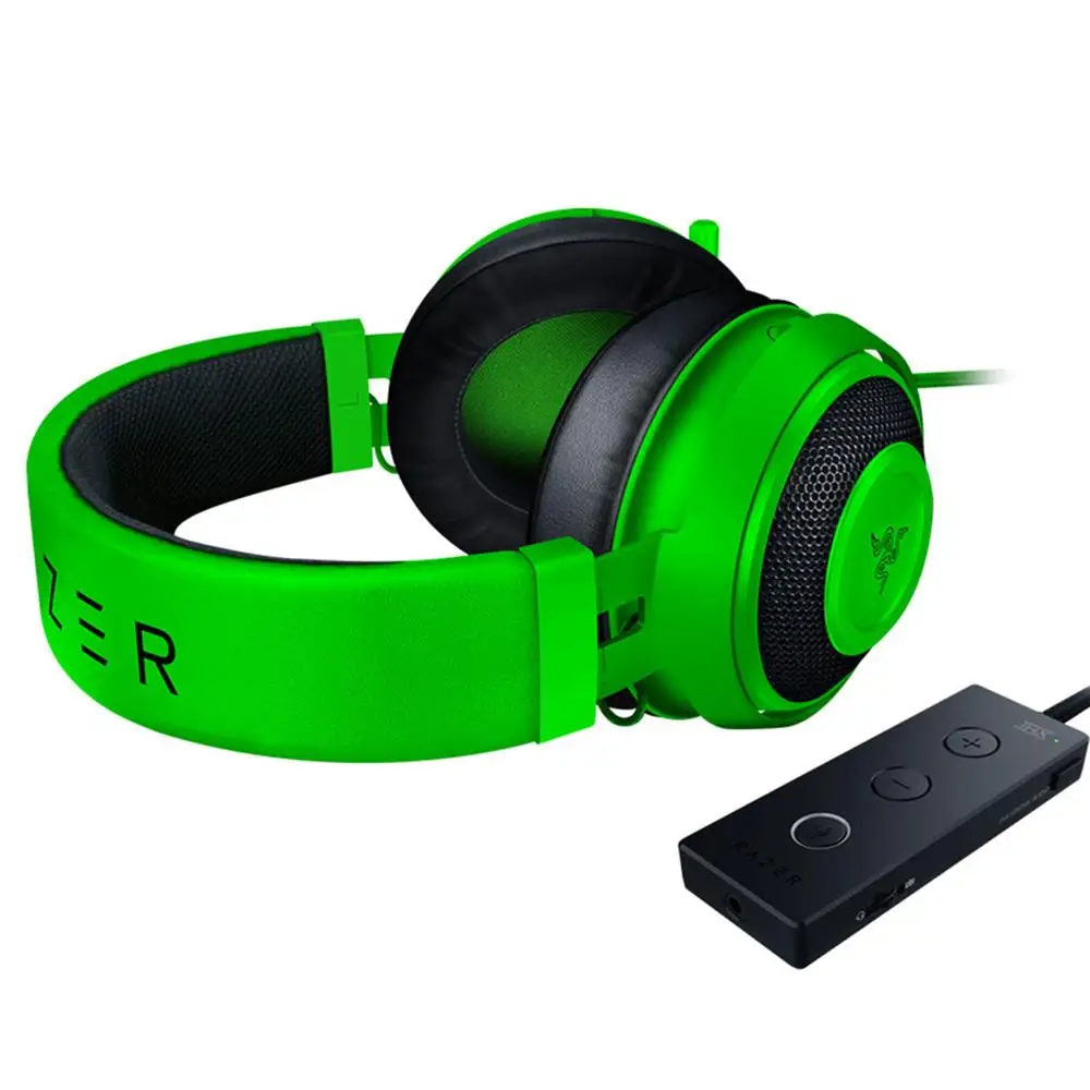 Игровые наушники razer Kraken Tournament Edition с разъемом 3,5 мм работают с ПК, PS4, Xbox One, переключателем, мобильными устройствами, Геймерской гарнитурой