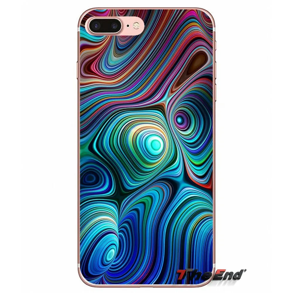 Загипнотизировать 3D обои ТПУ силиконовый чехол для samsung Galaxy S2 S3 S4 S5 мини S6 S7 край S8