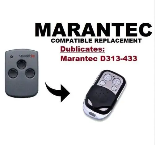 

Marantec D313 Compatible Garage/Gate Remote Digital/Comfort Cloner fixed code 433.92mhz