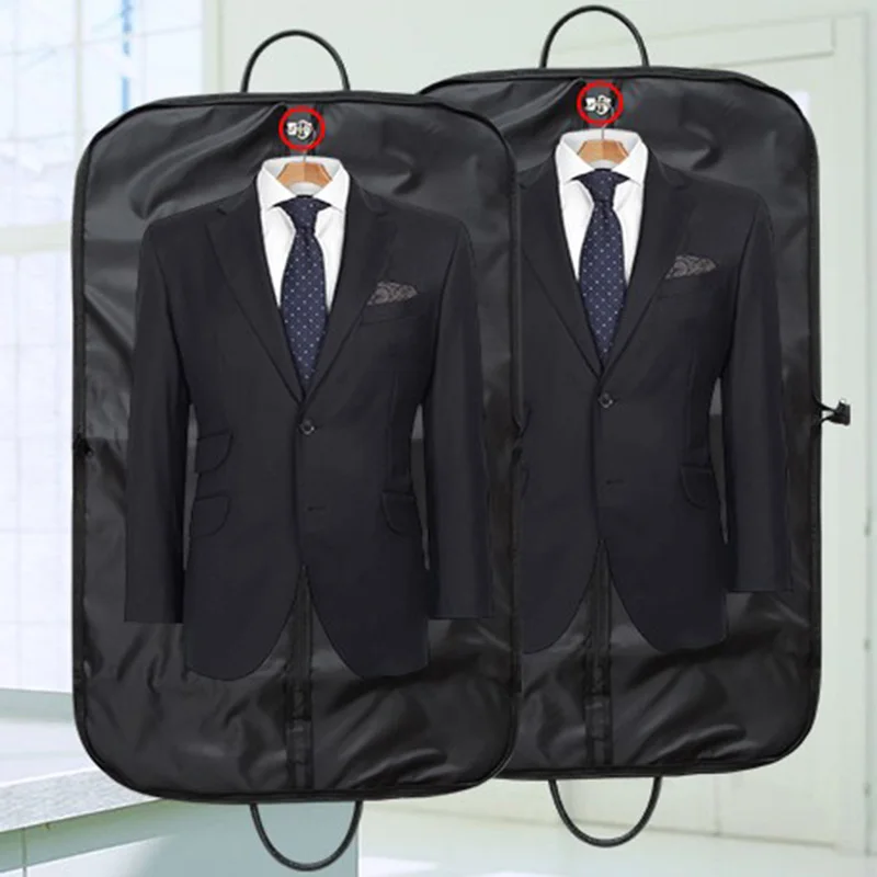 

High Quality Hanging Suit Protect Cover Waterproof Portable Garment Bag Dust-proof Clothing Cover Travel Organizer Cloth Storage