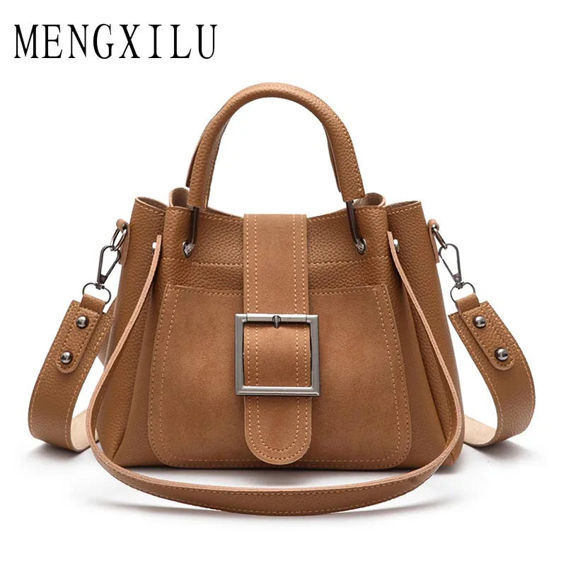 

MENGXILU Brand Composite Bags For Women Handbags 2018 New Fashion PU Leather Bags Handbags Women Famous Brand Shoulder Bag Lady