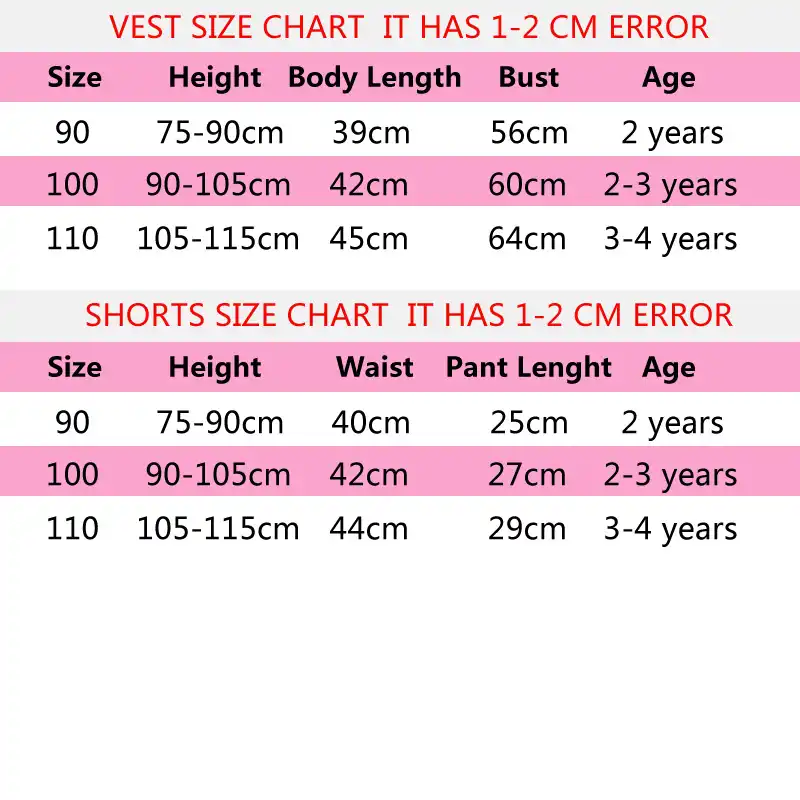 Aliexpress Size Chart