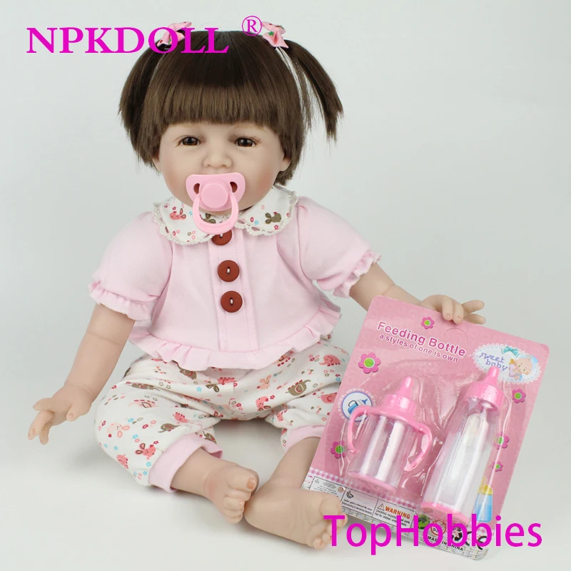 G181 Silicone Reborn Dolls Realistic Supernatural Babies Toys For Girls Lifelike Reborn Babies Birthday Gift Pink Princess Doll