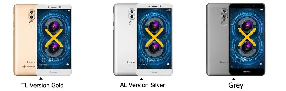 Honor 6X, 3G ram, 32G rom, двойная задняя камера, LTE, мобильный телефон, четыре ядра, 5,5 дюймов, 1920x1080 P, отпечаток пальца ID