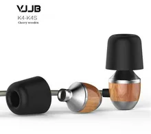 Big sale Original VJJB K4 Wooden Bass In Ear Earbuds Ebony Earphone Bass DIY Magic Sound Headset With Mic Upgrade VJJB V1 Earphone