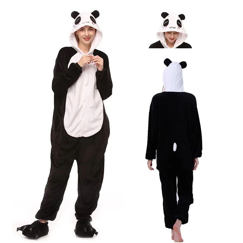 

Animal Onesie adult Pajamas Unicorn Kigurumi For Adult Unisex Women Pajamas Hooded Sleepwear Winter Flannel party sleepwear