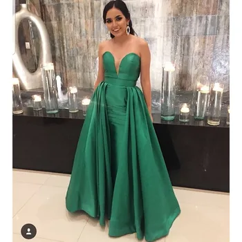 

Dark Green Prom Dresses for Women 2019 Mermaid Long Dress Party Gown Applique with Ruffled vestidos de fiesta de noche Plus Size