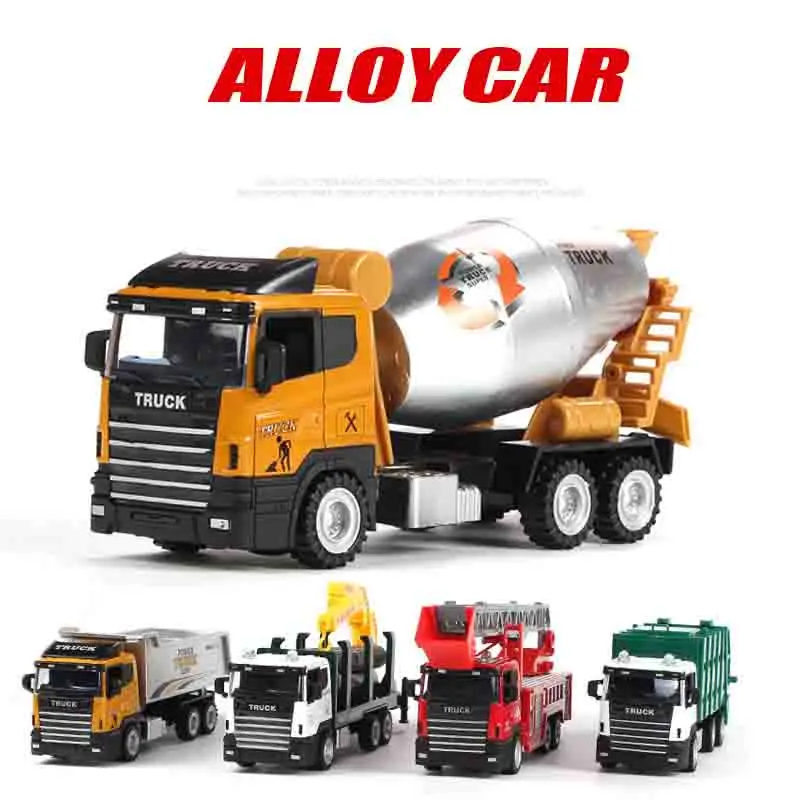

Estartek 1:43 Alloy Car Model Pull Back Fire Engine Engineering Vehicles Construction Car Truck for Children Holiday Gift