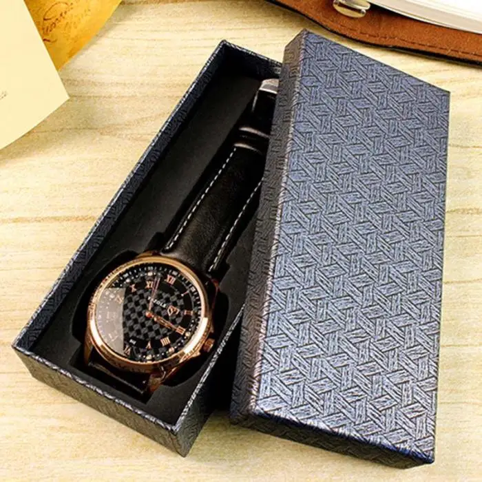 Подарочная коробка для часов упаковка длинный дизайн Прочный Модный чехол для хранения для свадебной вечеринки KNG88