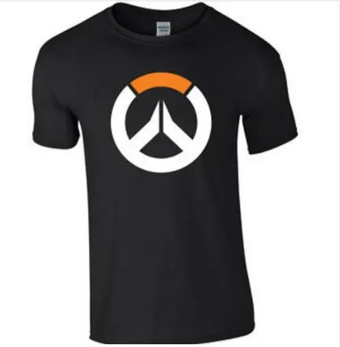 Бесплатная доставка игровая футболка с логотипом OVERWATCH Game короткими