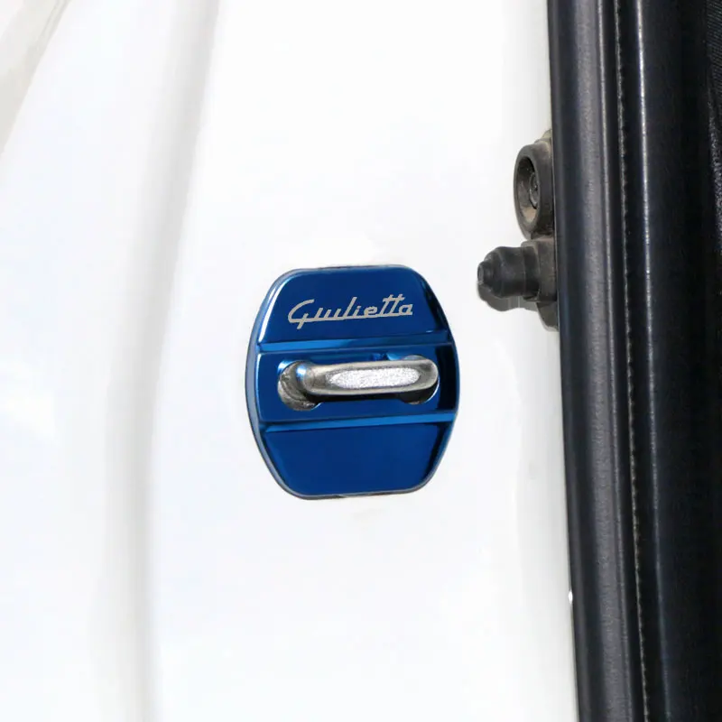 4 шт. автомобильный Стайлинг Защита для дверного замка чехол для Alfa Romeo giulietta эмблемы аксессуары