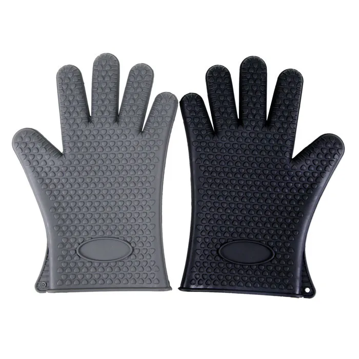 ZKNOC Нескользящие термостойкие силиконовые перчатки Силиконовая прихватка для