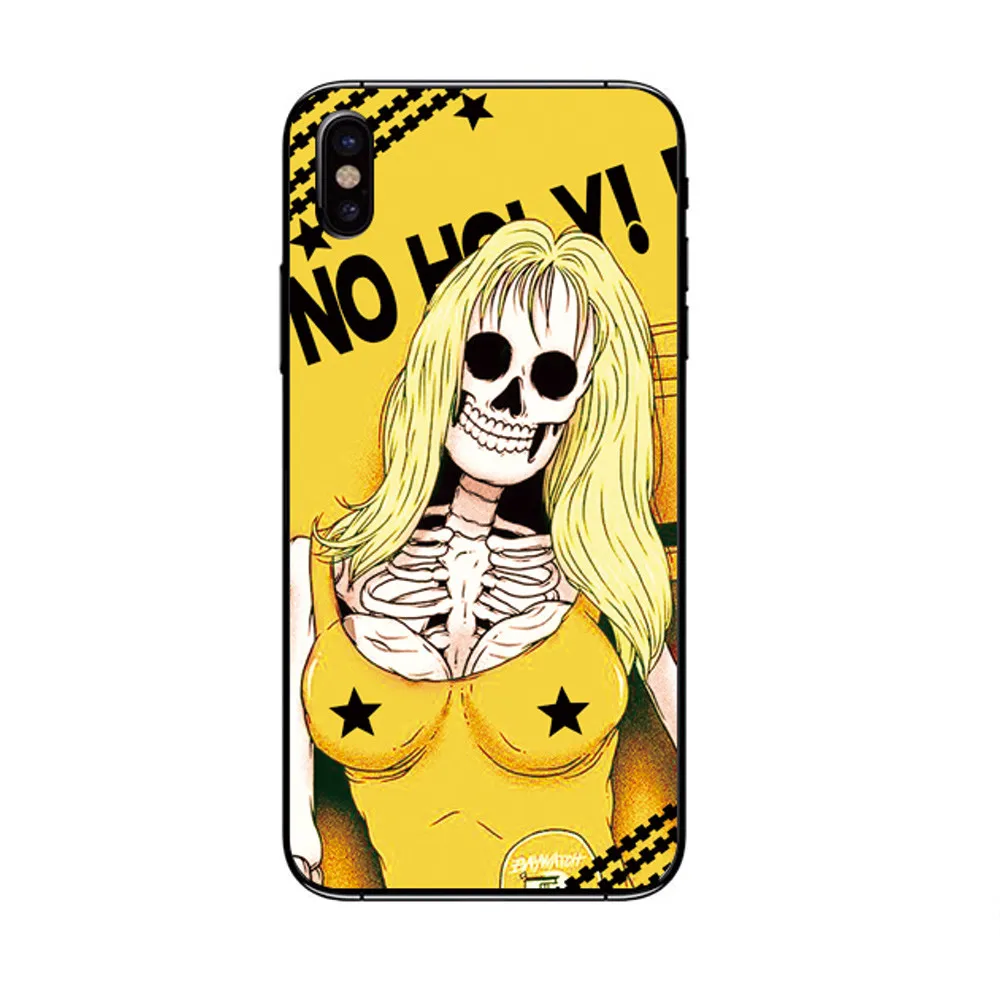 HL выбивает череп мультфильм ультра тонкий мягкий чехол TPU чехол для iPhone x 5.8 дюймов sep20