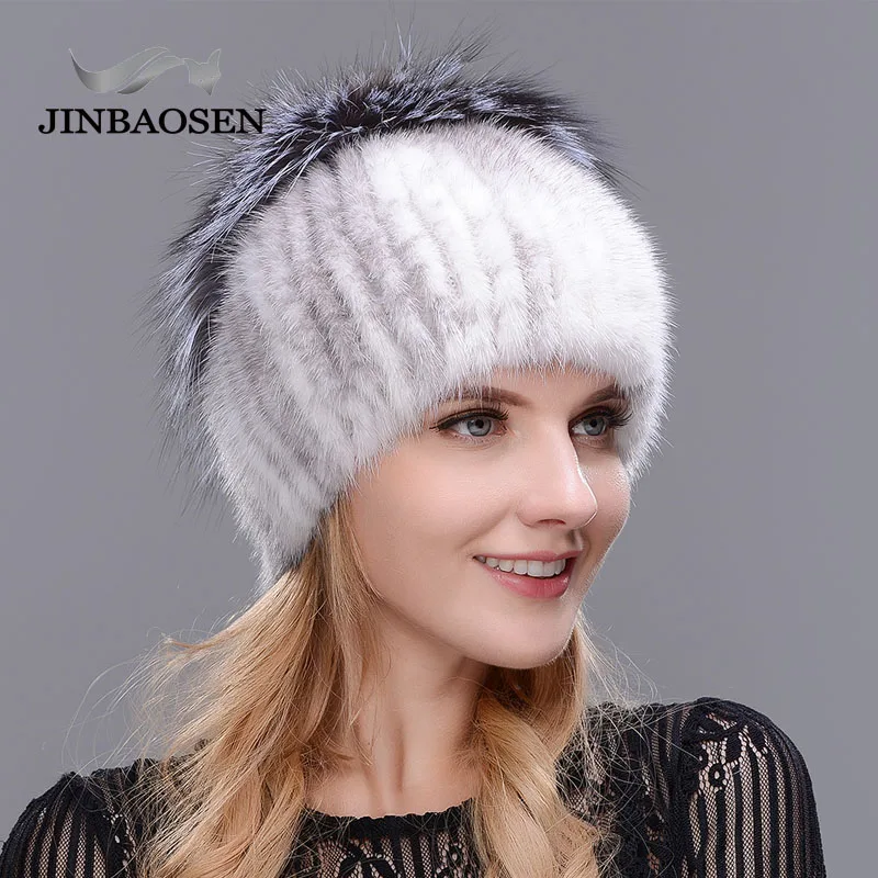 Русский стиль, настоящая норка, зимняя шапка из меха кролика Рекс в форме цветка, женская шапка из лисы, женская элегантная популярная Лыжная Шапка Кепка